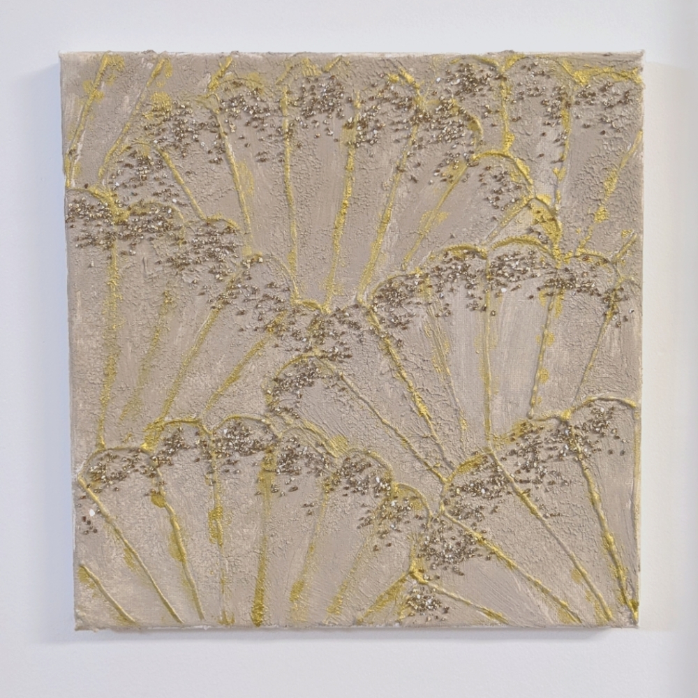 Shell textured art canvas